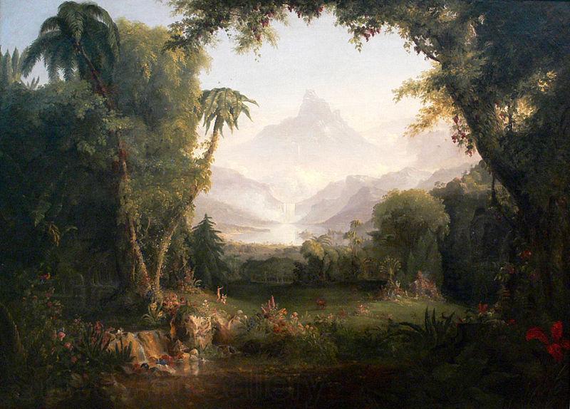 Thomas Cole The Garden of Eden Spain oil painting art